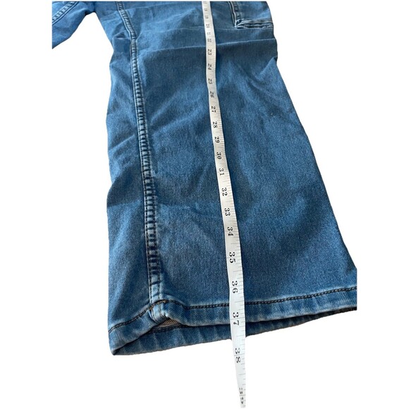 John Blair Light Wash Stretch Denim Blue Carpenter Jeans Size L - Picture 4 of 6